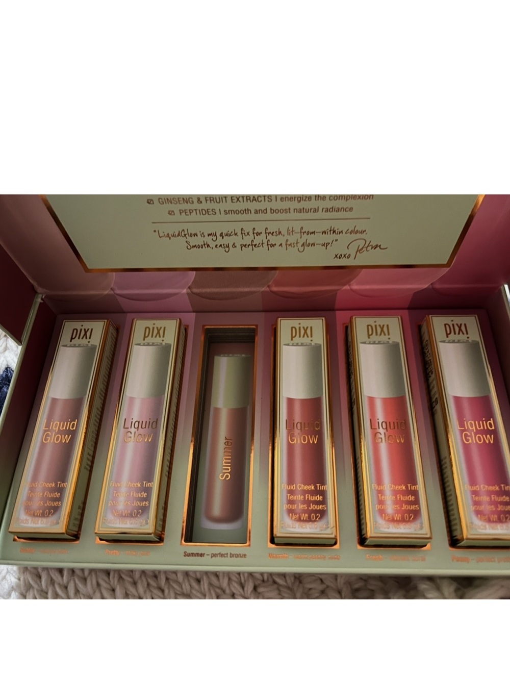 5 Pixi Liquid Glow Cheek Tint Trio & Pink Shades Set - Picture 2 of 8